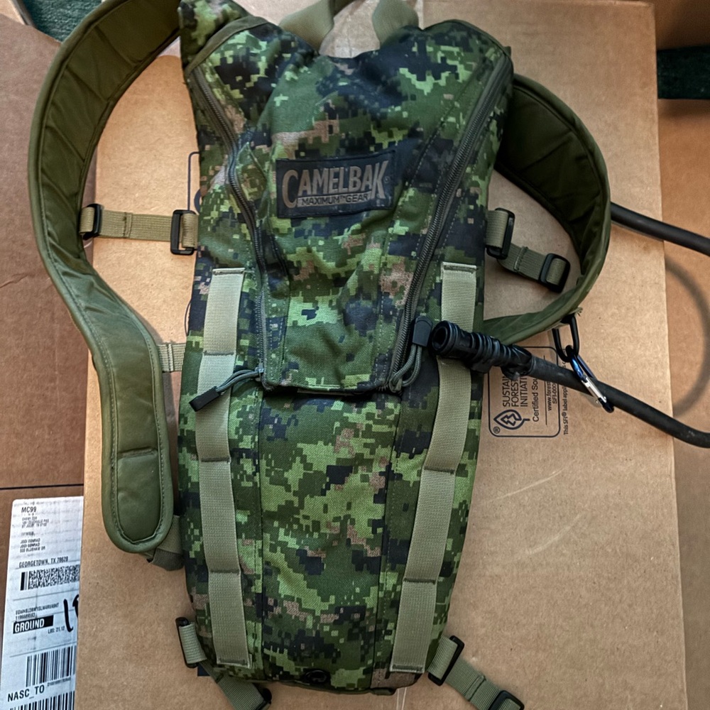 CamelBak Green Camo Hydration Backpack